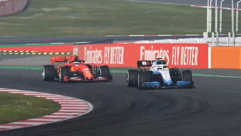Russell powers to Virtual GP win as penalty undoes Charles Leclerc